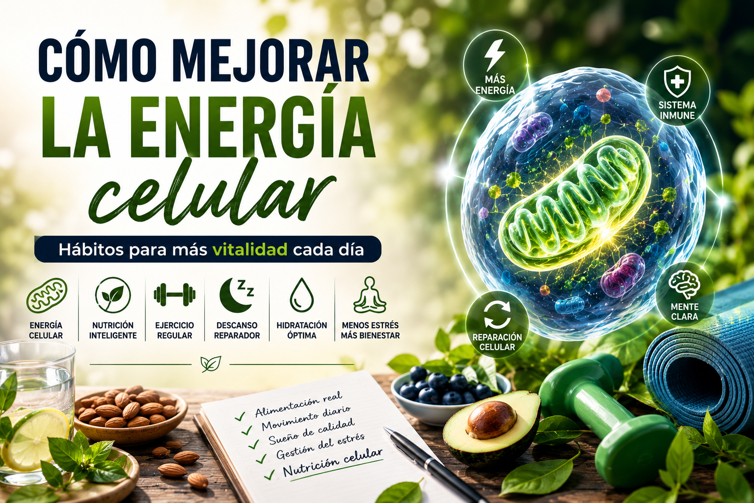 Cómo mejorar la energía celular de forma natural